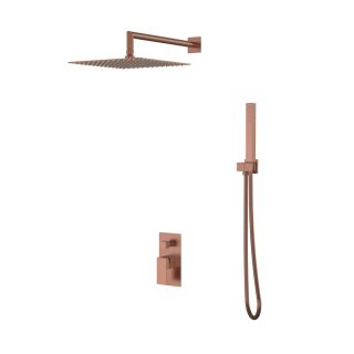 Душевой комплект Boheme Qubic 474-3-BRB брашированная бронза